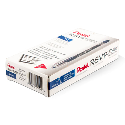 RSVP STYLUS Ballpoint Pen, (0.7mm) Fine Line, Blue Ink (BK90L-C)