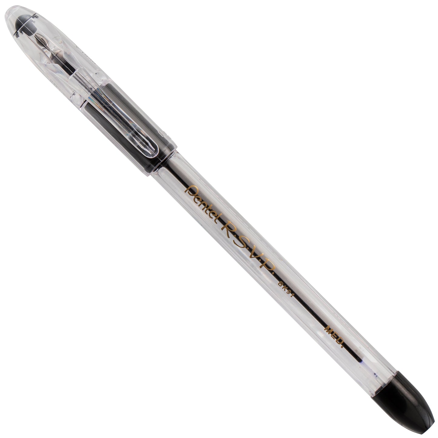 RSVP Ballpoint Pen, (1.0mm) Medium Line, Black Ink (BK91-A)