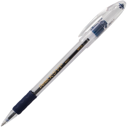 RSVP Ballpoint Pen, (1.0mm) Medium Line, Blue Ink (BK91-C)