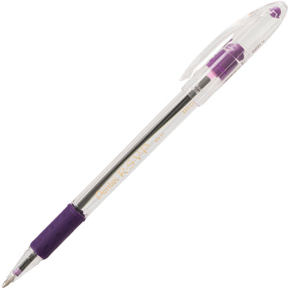 RSVP Ballpoint Pen, (1.0mm) Medium Line, Violet Ink (BK91-V)