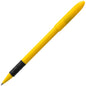 RSVP Ballpoint Pen, (1.0mm) Medium Line, Safety Color Yellow Barrel, Black Ink (BK91HDG-A)