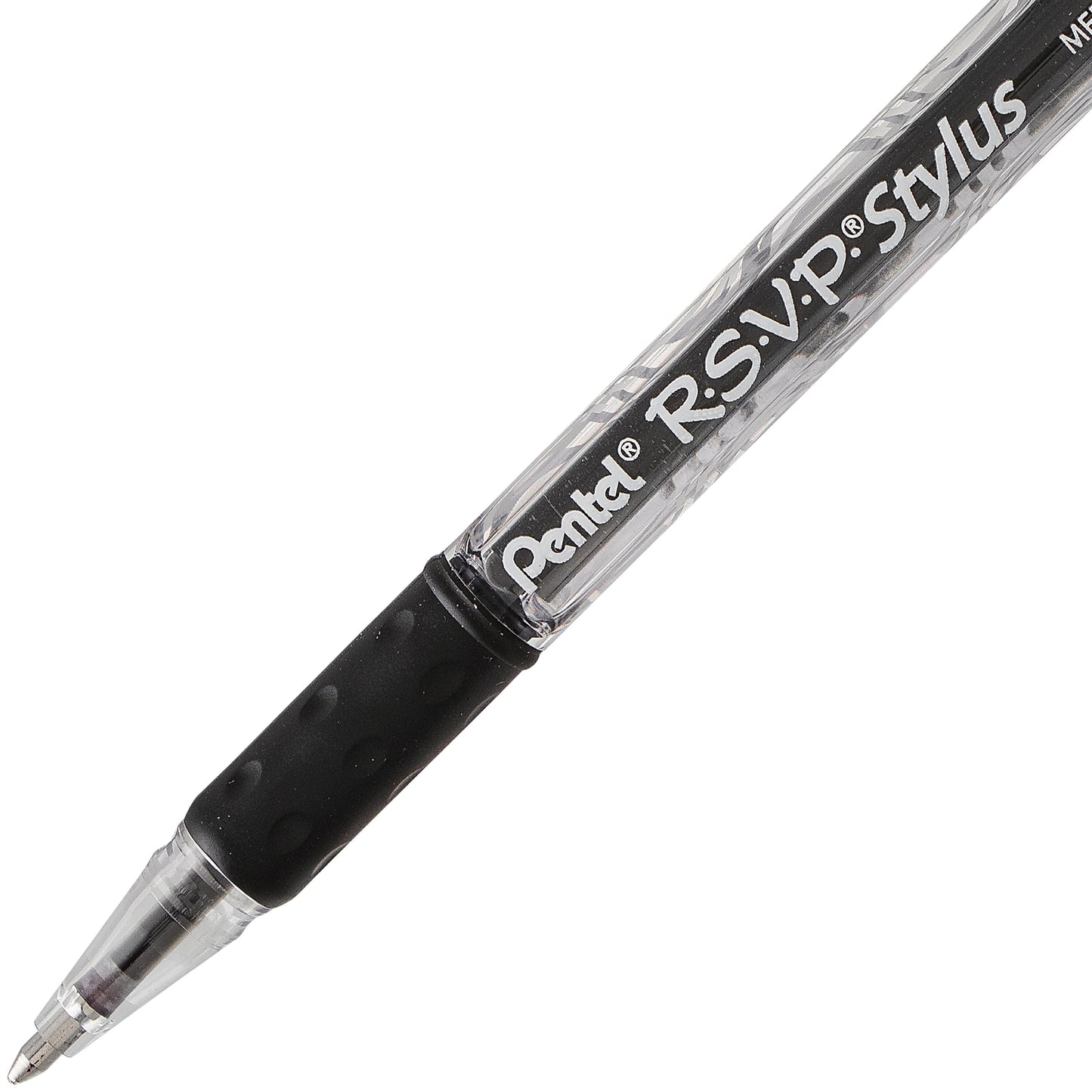 RSVP STYLUS Ballpoint Pen, (1.0mm) Medium Line, Black Ink (BK91L-A)