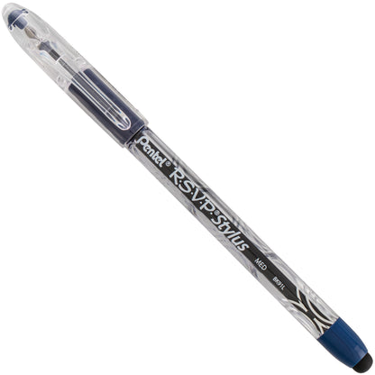 RSVP STYLUS Ballpoint Pen, (1.0mm) Medium Line, Blue Ink (BK91L-C)