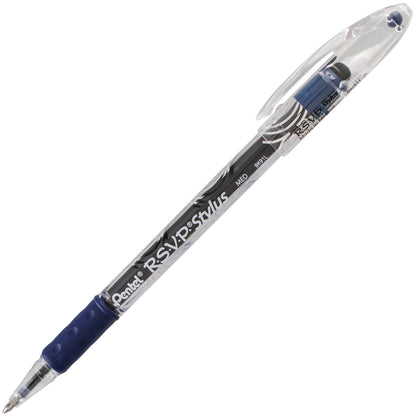 RSVP STYLUS Ballpoint Pen, (1.0mm) Medium Line, Blue Ink (BK91L-C)