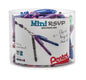 RSVP Mini Ballpoint Pen, (1.0mm) Medium Line, Assorted Ink (A/C/D/P/V), Open Stock Canister Display - 72 Pieces (BK91MN-6)