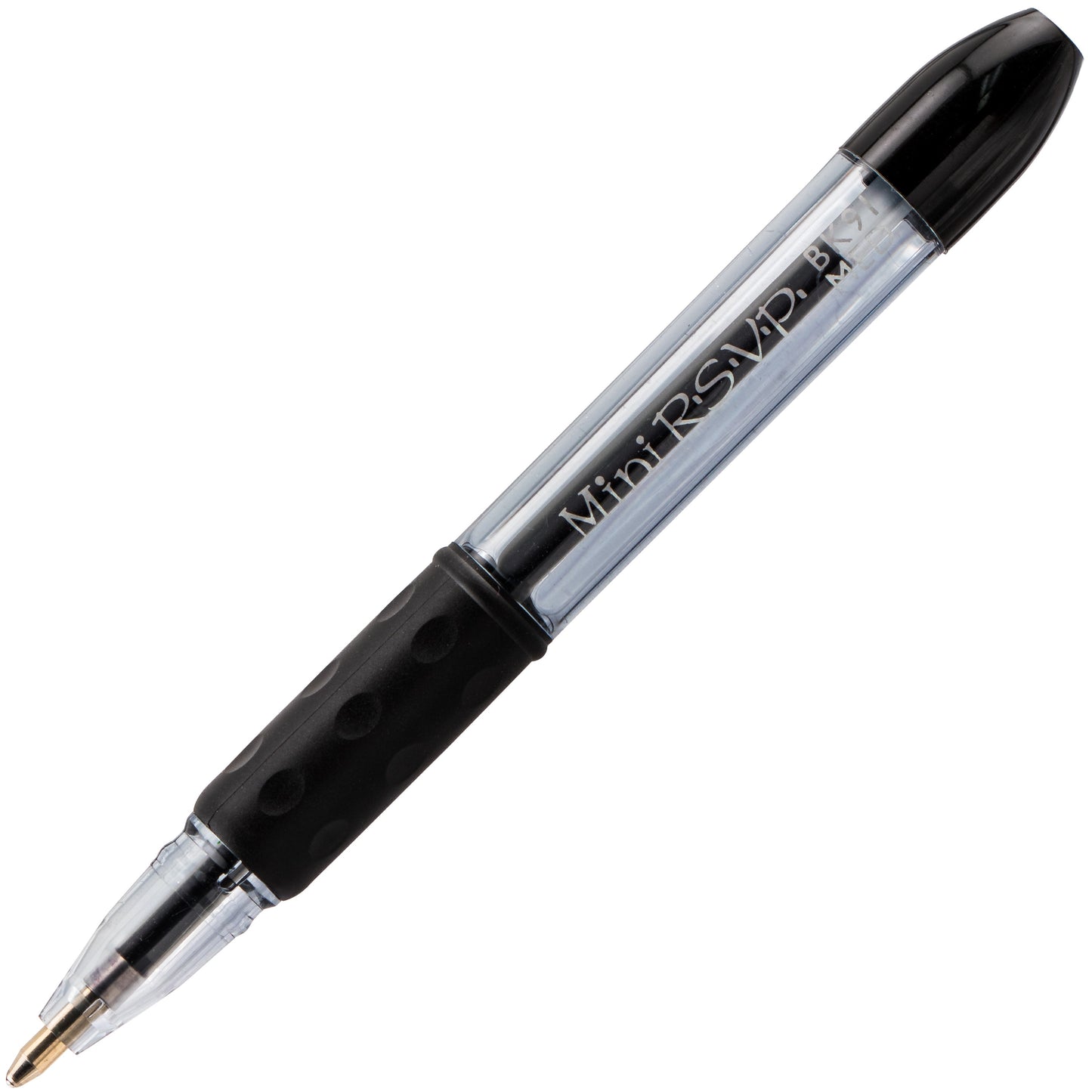 RSVP Mini Ballpoint Pen, (1.0mm) Medium Line, Black Ink (BK91MNA-A)