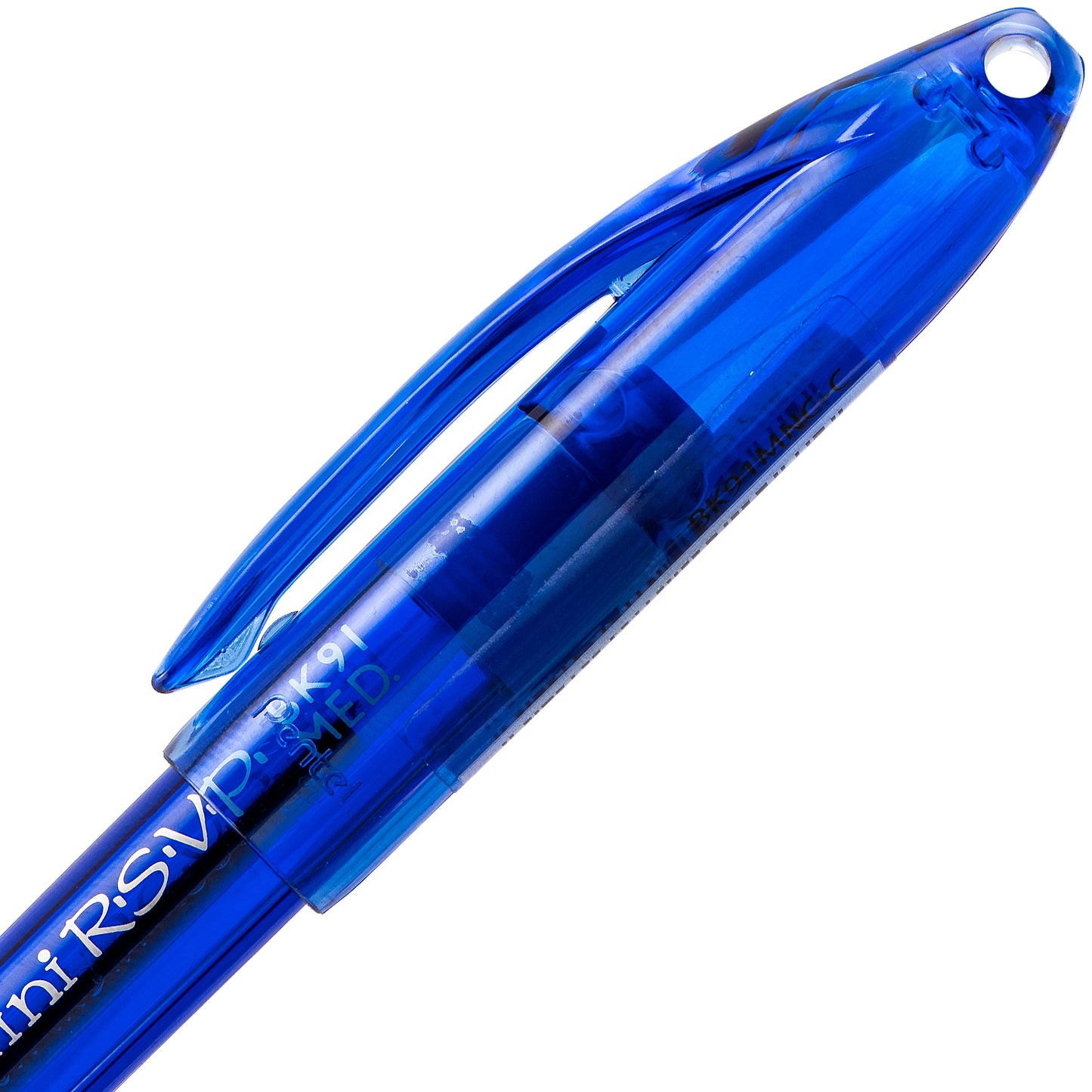 RSVP Mini Ballpoint Pen, (1.0mm) Medium Line, Blue Ink (BK91MNC-C)