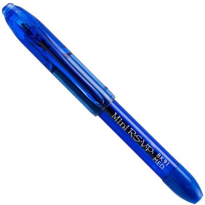 RSVP Mini Ballpoint Pen, (1.0mm) Medium Line, Blue Ink (BK91MNC-C)