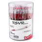 RSVP Ballpoint Pen, (1.0mm) Med Line, Red Ink, 72-pk Canister (BK91PC72B)