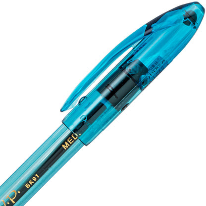 RSVP Razzle-Dazzle Ballpoint Pen, (1.0mm) Medium Line, Blue Barrel, Black Ink (BK91RDC-A)