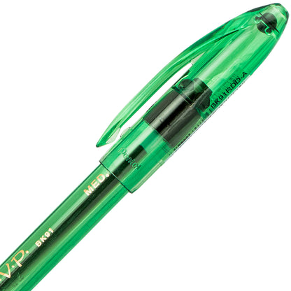 RSVP Razzle-Dazzle Ballpoint Pen, (1.0mm) Medium Line, Green Barrel, Black Ink (BK91RDD-A)
