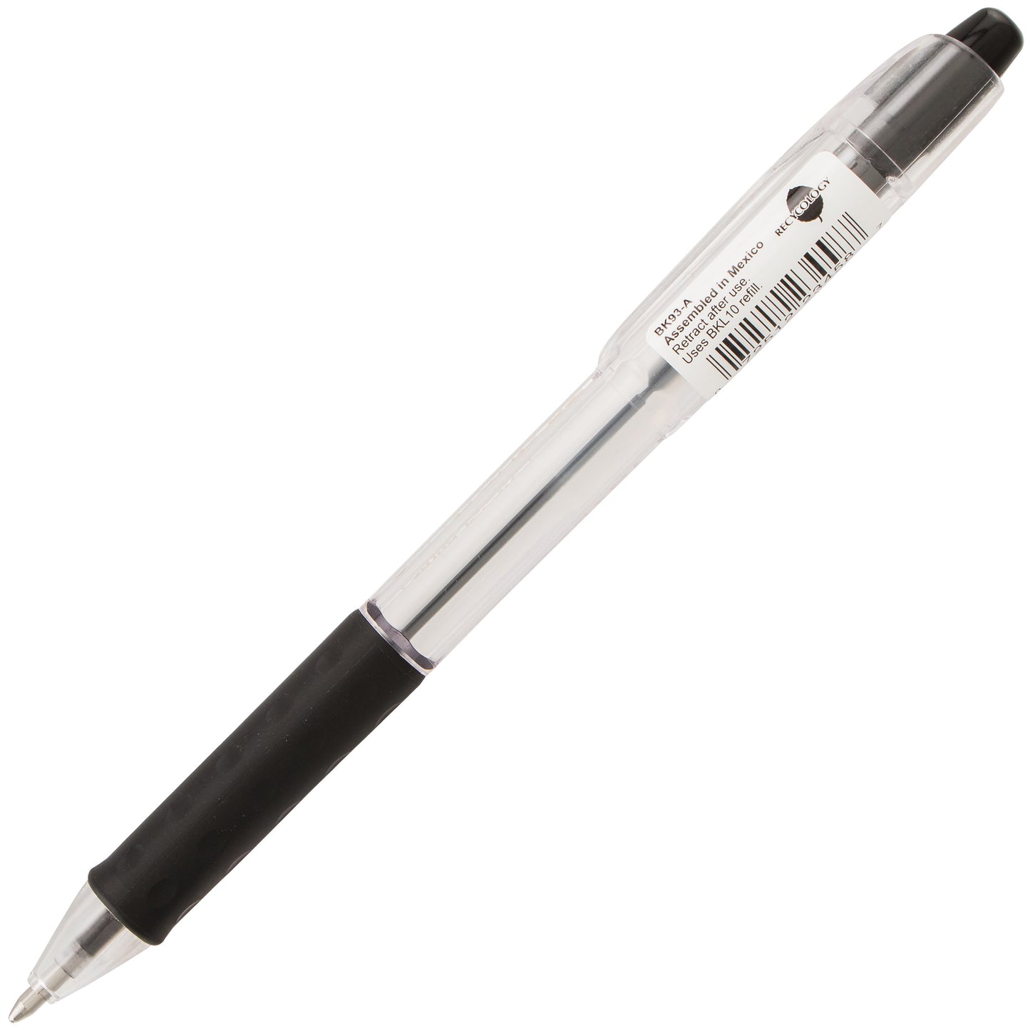 RSVP RT Retractable Ballpoint Pen, (1.0mm) Medium Line, Black Ink (BK93-A)