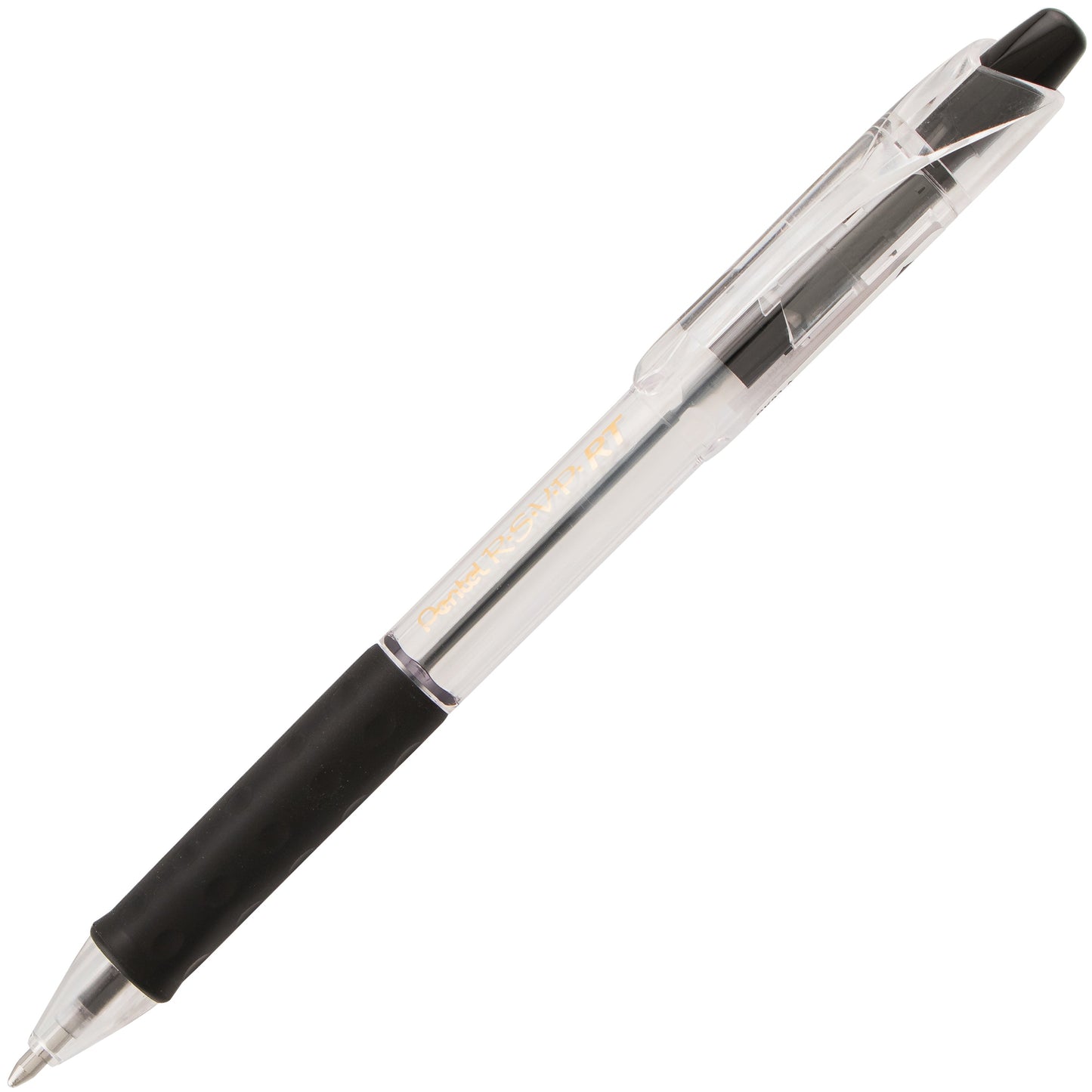 RSVP RT Retractable Ballpoint Pen, (1.0mm) Medium Line, Black Ink (BK93-A)