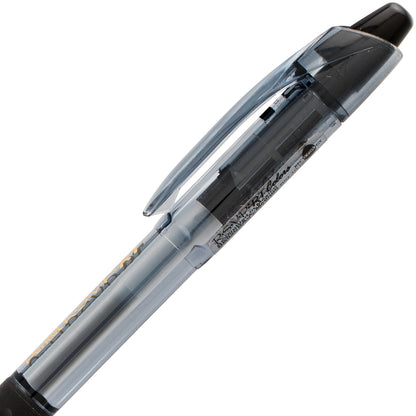 RSVP RT COLORS Retractable Ballpoint Pen, (1.0mm) Medium Line, Black Barrel, Black Ink (BK93CRA-A)