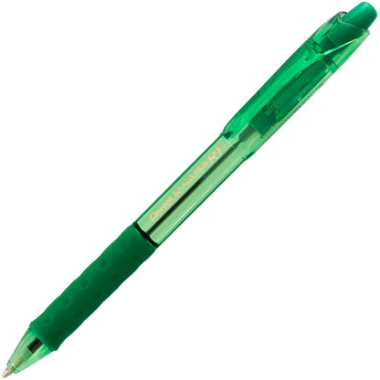 RSVP RT COLORS Retractable Ballpoint Pen, (1.0mm) Medium Line, Green Barrel, Green Ink (BK93CRD-D)