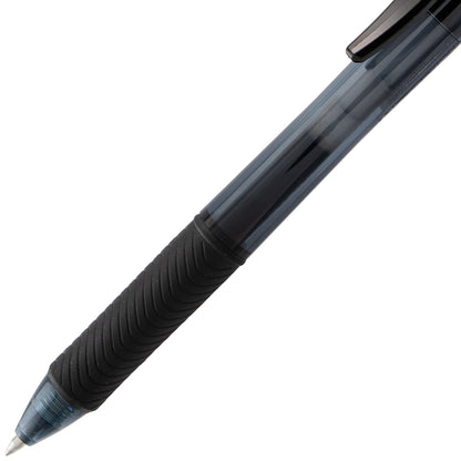 EnerGel-X Retractable Liquid Gel Pen, (0.7mm) Metal Tip, Black Ink (BL107-A)