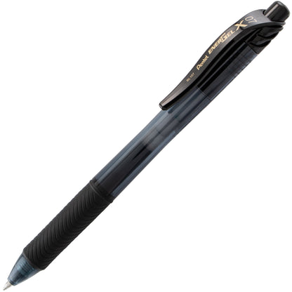 EnerGel-X Retractable Liquid Gel Pen, (0.7mm) Metal Tip, Black Ink (BL107-A)