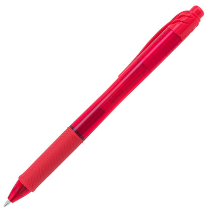 Pentel EnerGel-X Retractable Liquid Gel Pen, (0.7mm) Metal Tip, Red Ink (BL107-B)
