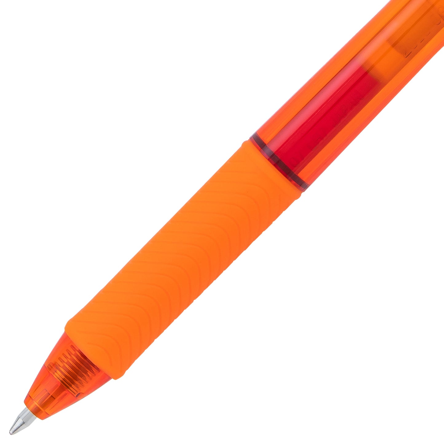 EnerGel-X Retractable Liquid Gel Pen, (0.7mm) Metal Tip, Medium Line, Orange Ink (BL107-F)