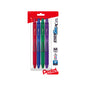 EnerGel-X Retractable Liquid Gel Pen, (0.7mm) Metal Tip, Medium Line, Assorted Ink (B/C/D/V), 4-Pk (BL107BP4M1)