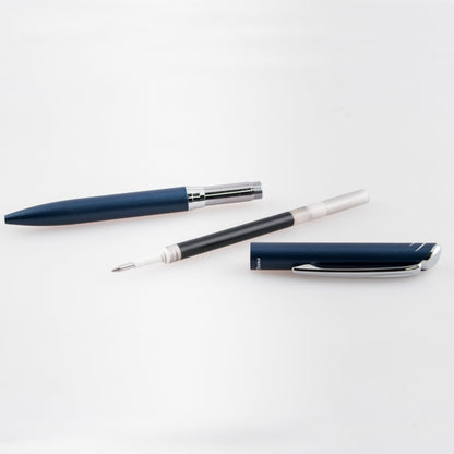 EnerGel Style Gel Pen, (0.7mm) Medium Line, Dark Blue barrel, Black Ink, Gift Box w/ Belly Band (BL2007CABX)