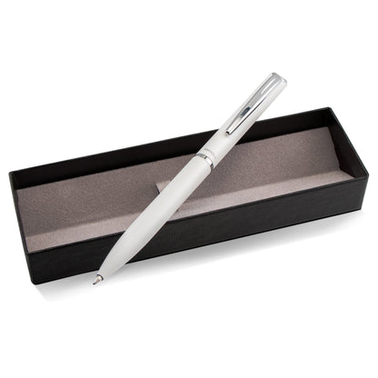 EnerGel Style Gel Pen, (0.7mm) Medium Line, White barrel, Black Ink, Gift Box w/ Belly Band (BL2007WABX)