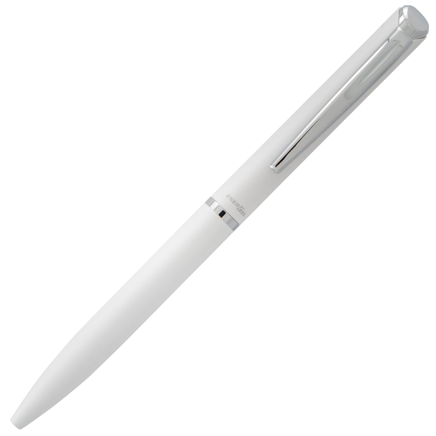 EnerGel Style Gel Pen, (0.7mm) Medium Line, White barrel, Black Ink, Gift Box w/ Belly Band (BL2007WABX)
