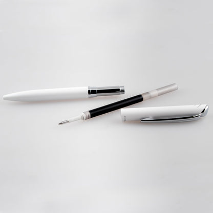 EnerGel Style Gel Pen, (0.7mm) Medium Line, White barrel, Black Ink, Gift Box w/ Belly Band (BL2007WABX)