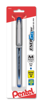 EnerGel NV Liquid Gel Pen, (0.7mm) Metal Tip, Medium Line Capped, Blue Ink 1-Pk (BL27BPC)