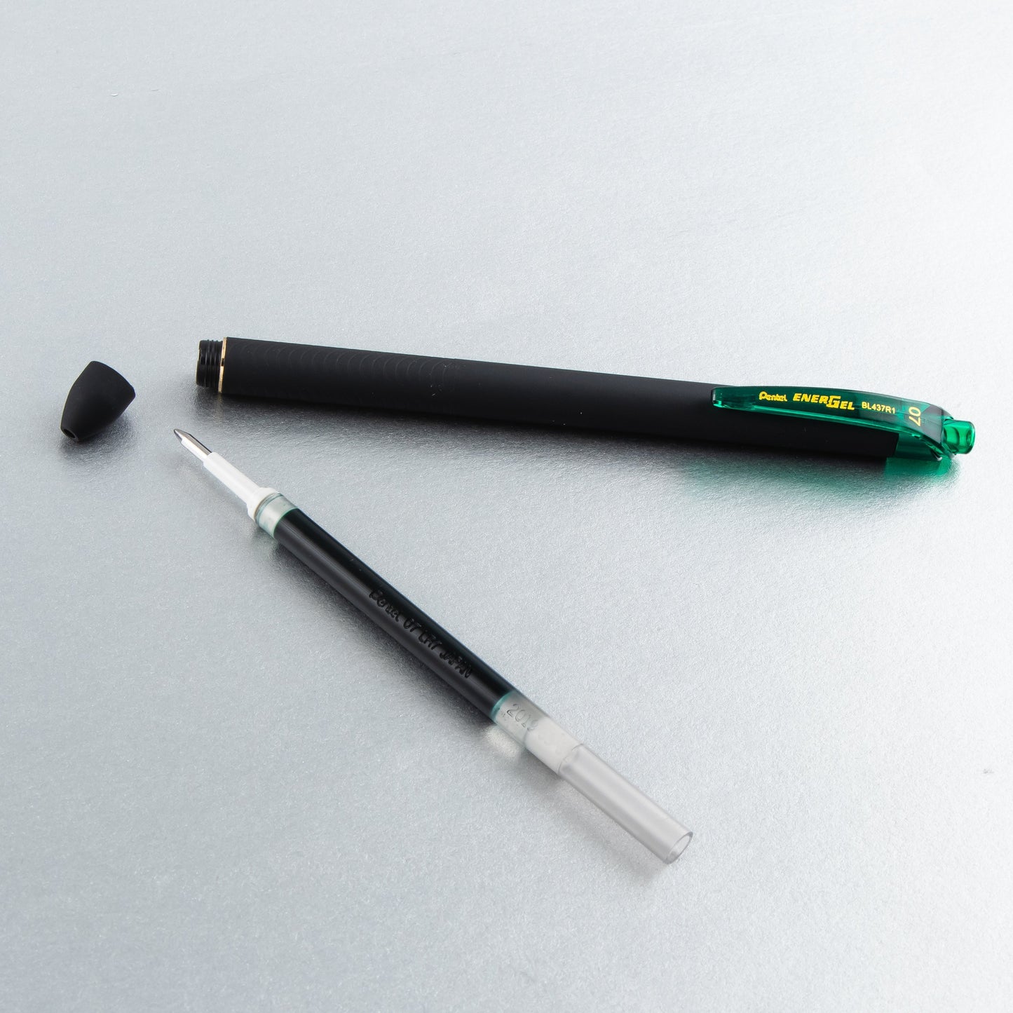 EnerGel Kuro Liquid Gel Pen, (0.7mm) Medium line, Green Ink (BL437R1-D)