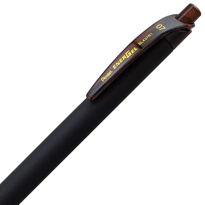 EnerGel Kuro Liquid Gel Pen, (0.7mm) Medium line, Brown Ink (BL437R1-E)