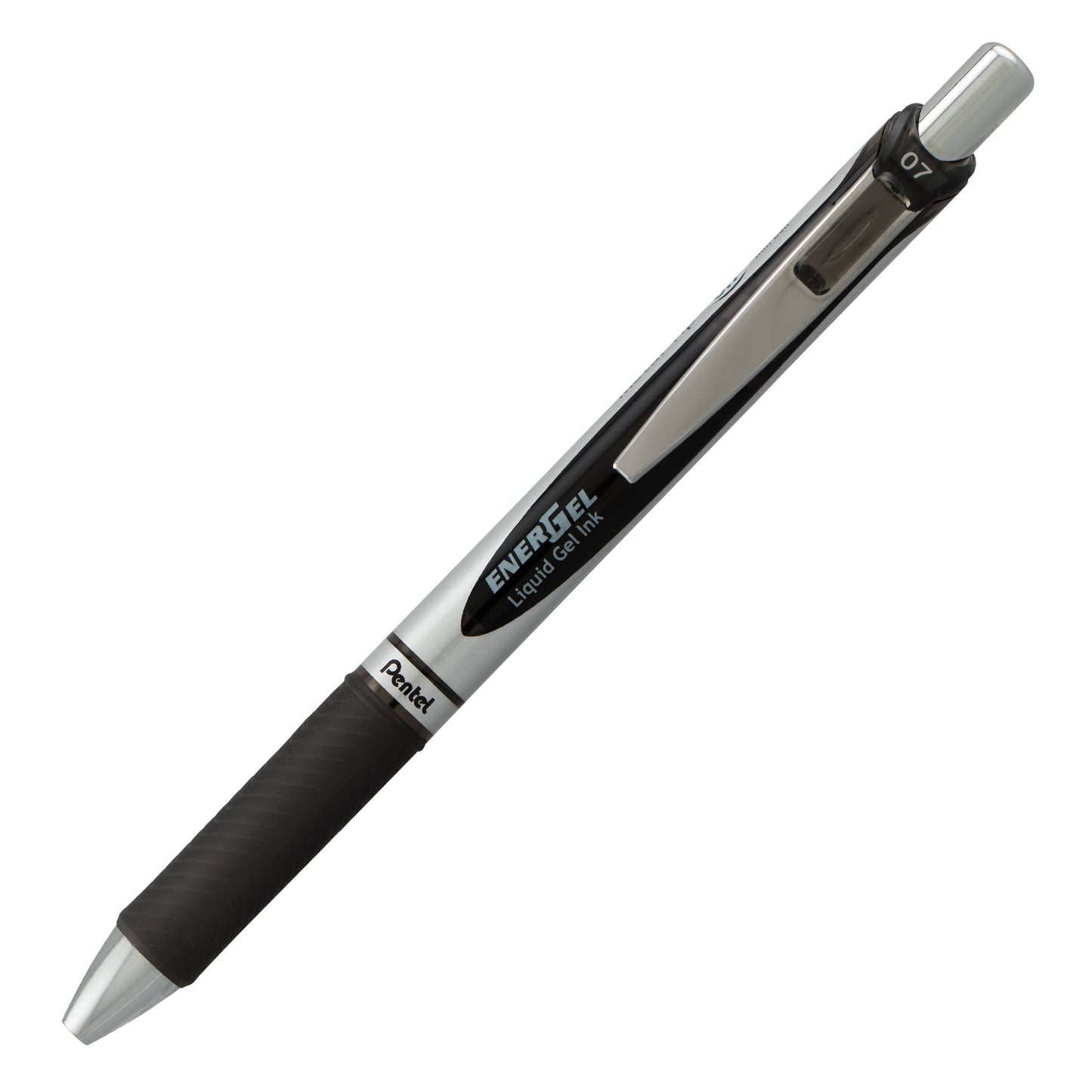 EnerGel RTX Retractable Liquid Gel Pen, (0.7mm) Metal Tip, Medium Line, Black Ink (BL77-A)