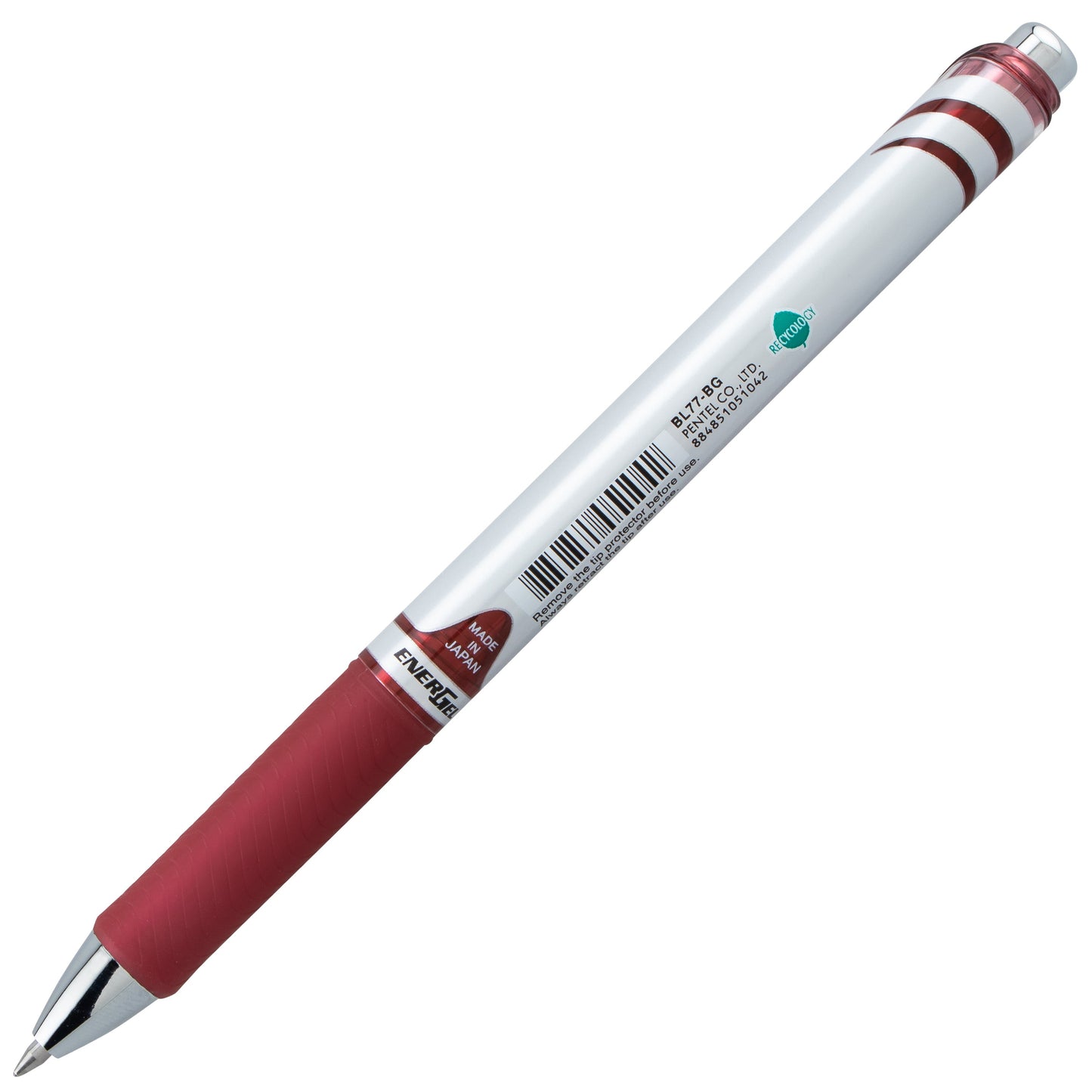 EnerGel RTX Retractable Liquid Gel Pen, (0.7mm) Medium line, Burgundy Ink (BL77-BG)