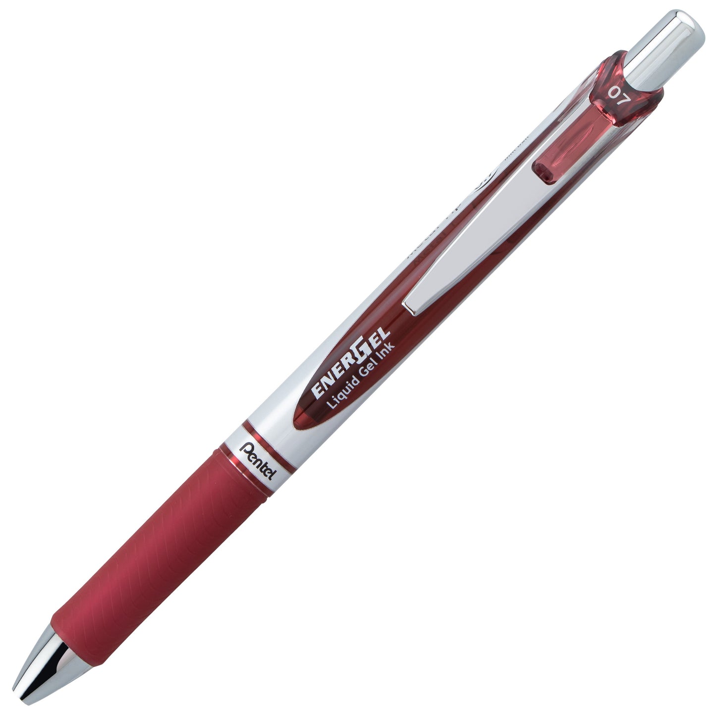 EnerGel RTX Retractable Liquid Gel Pen, (0.7mm) Medium line, Burgundy Ink (BL77-BG)