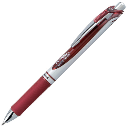 EnerGel RTX Retractable Liquid Gel Pen, (0.7mm) Medium line, Burgundy Ink (BL77-BG)