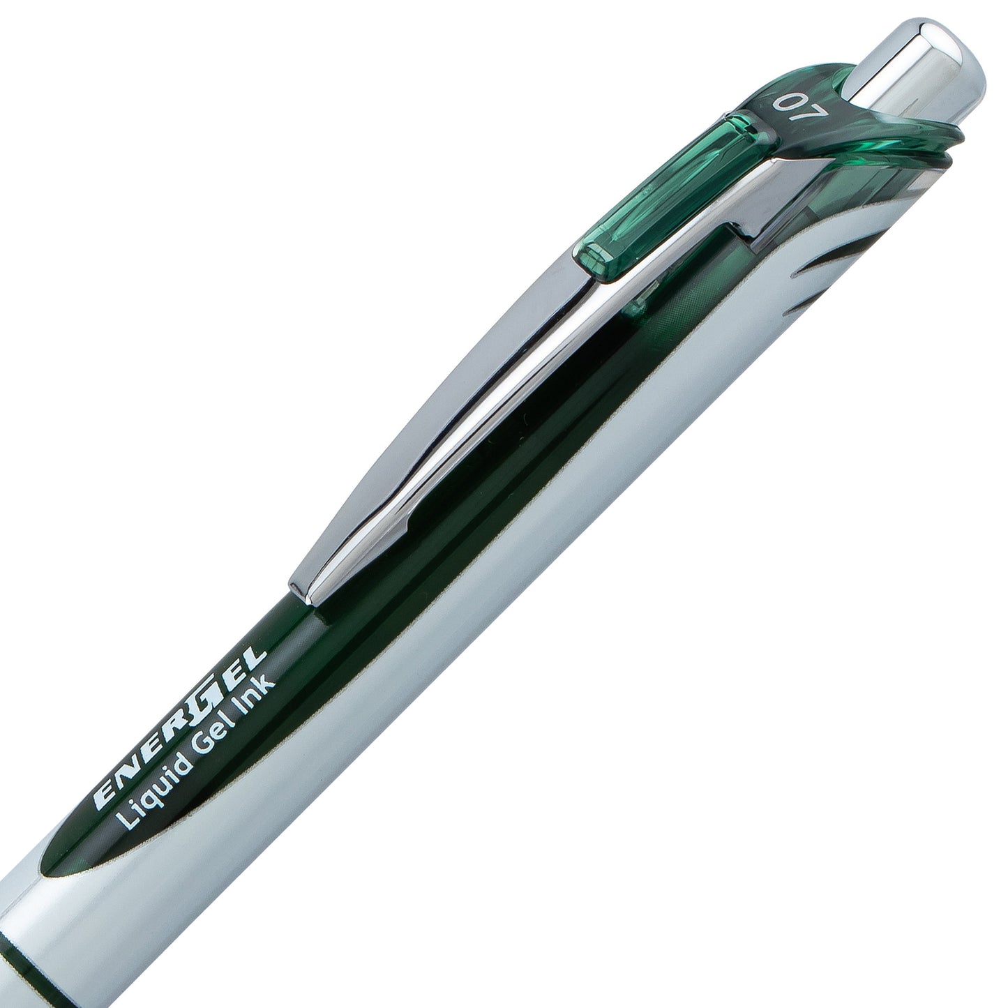 Pentel EnerGel RTX Retractable Liquid Gel Pen, (0.7mm) Medium line, Forest Green Ink (BL77-D3)