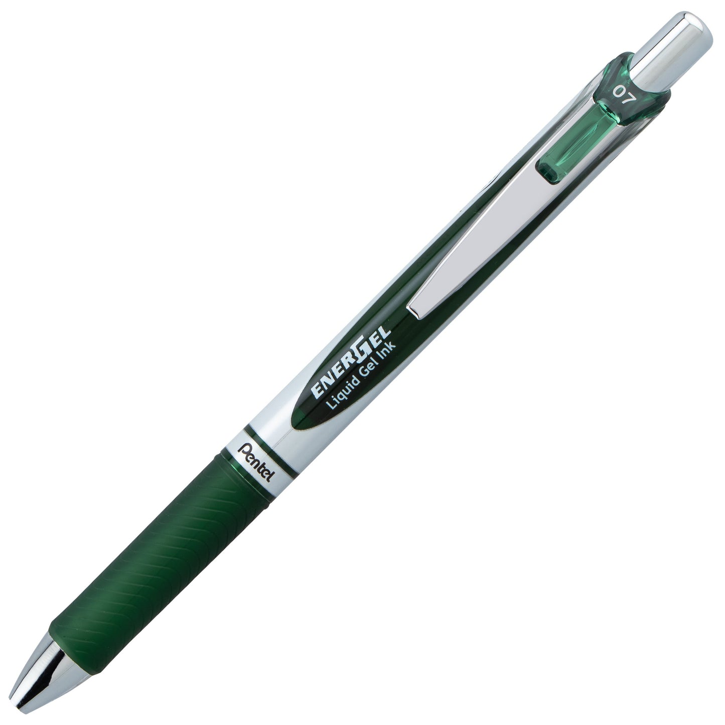 Pentel EnerGel RTX Retractable Liquid Gel Pen, (0.7mm) Medium line, Forest Green Ink (BL77-D3)