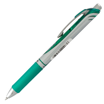 EnerGel RTX Retractable Liquid Gel Pen, (0.7mm) Metal Tip, Medium Line,Green Ink (BL77-D)