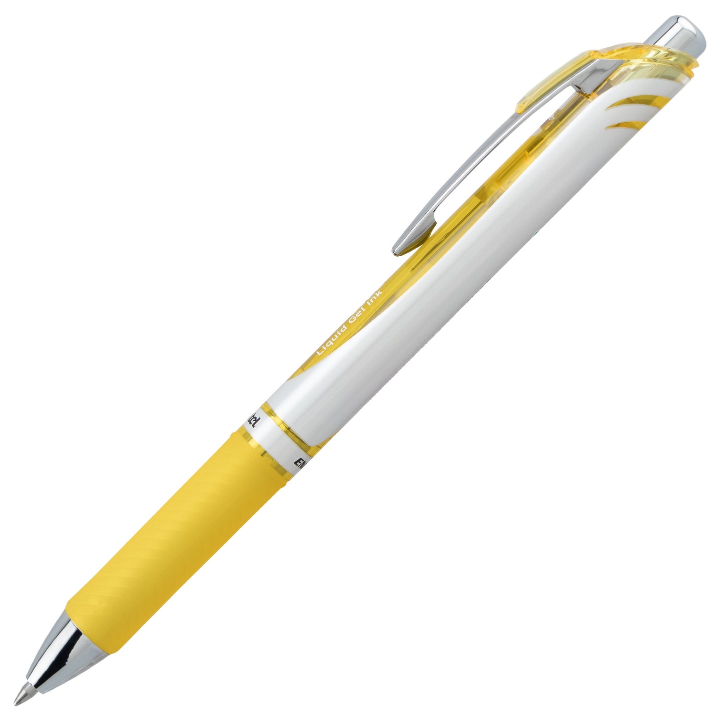 EnerGel RTX Retractable Liquid Gel Pen, (0.7mm) Medium line, Yellow Ink (BL77-G)