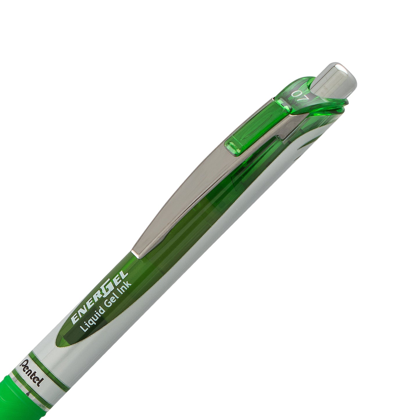 EnerGel RTX Retractable Liquid Gel Pen, (0.7mm) Metal Tip, Medium Line, Lime Green Ink (BL77-K)