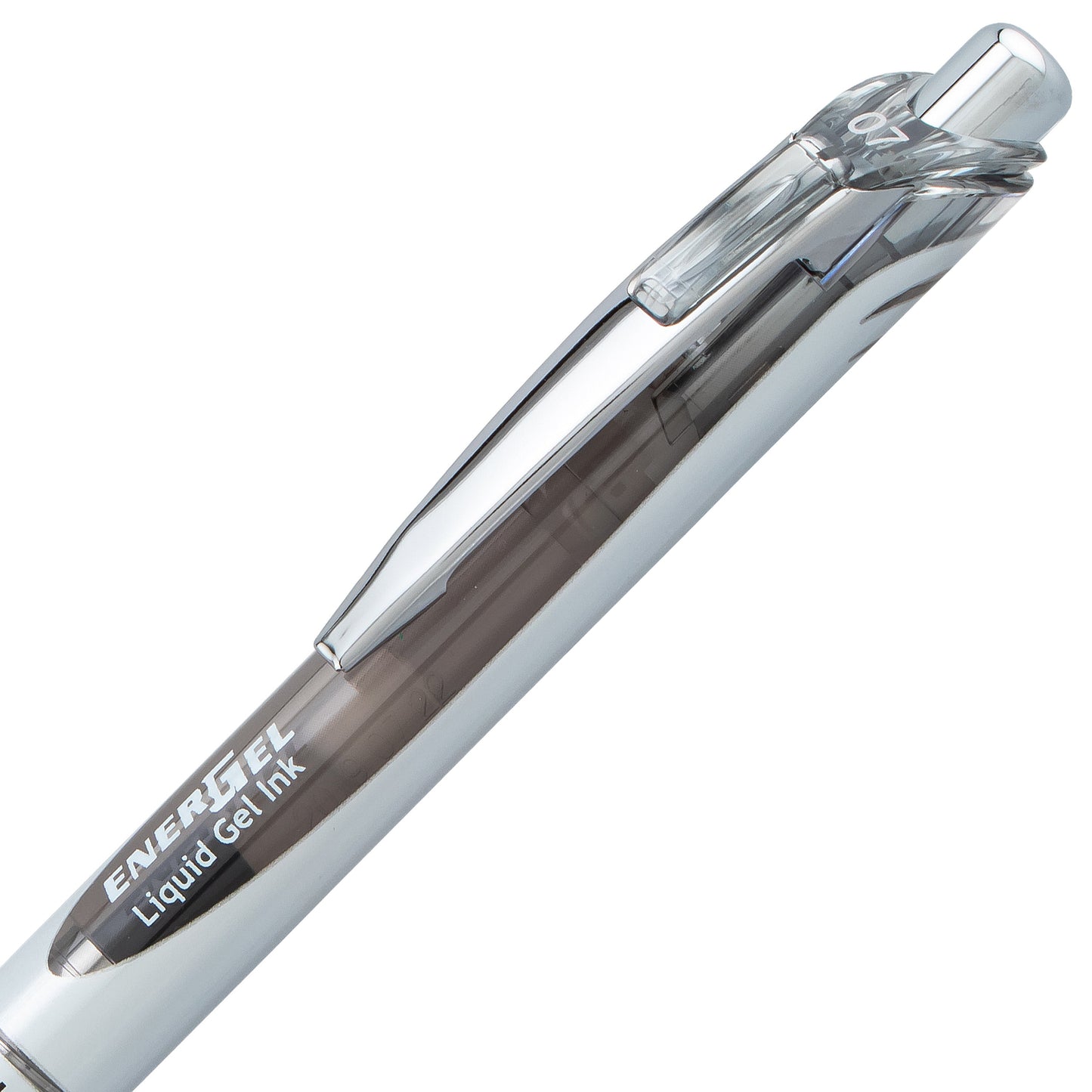 EnerGel RTX Retractable Liquid Gel Pen, (0.7mm) Medium line, Gray Ink (BL77-N)
