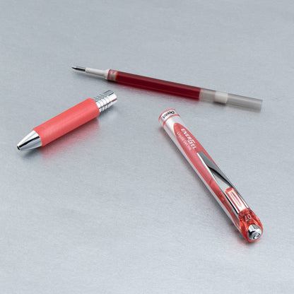 EnerGel RTX Retractable Liquid Gel Pen, (0.7mm) Medium line, Coral Pink Ink (BL77-P3)