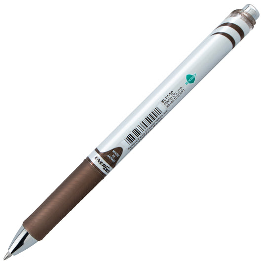 EnerGel RTX Retractable Liquid Gel Pen, (0.7mm) Medium line, Sepia Ink (BL77-SP)