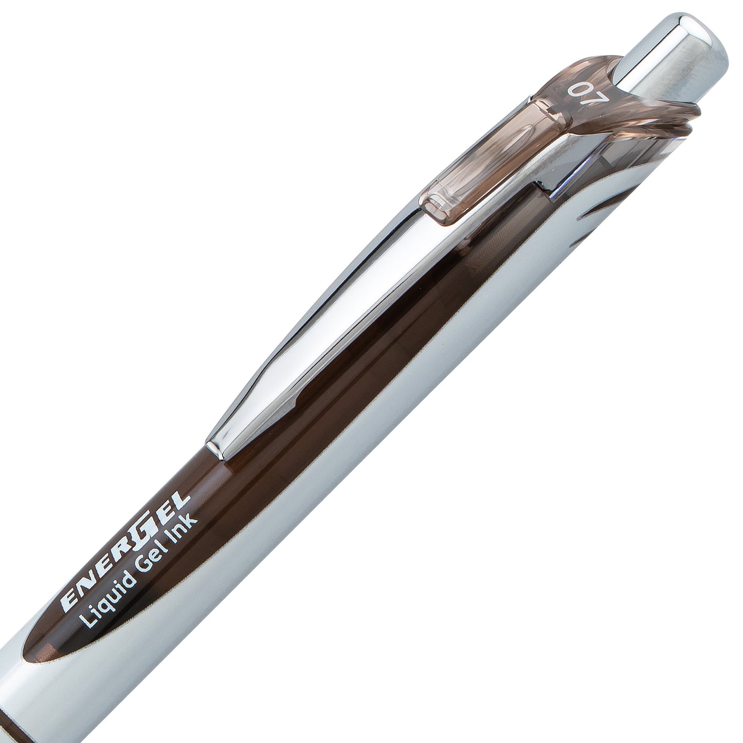 EnerGel RTX Retractable Liquid Gel Pen, (0.7mm) Medium line, Sepia Ink (BL77-SP)