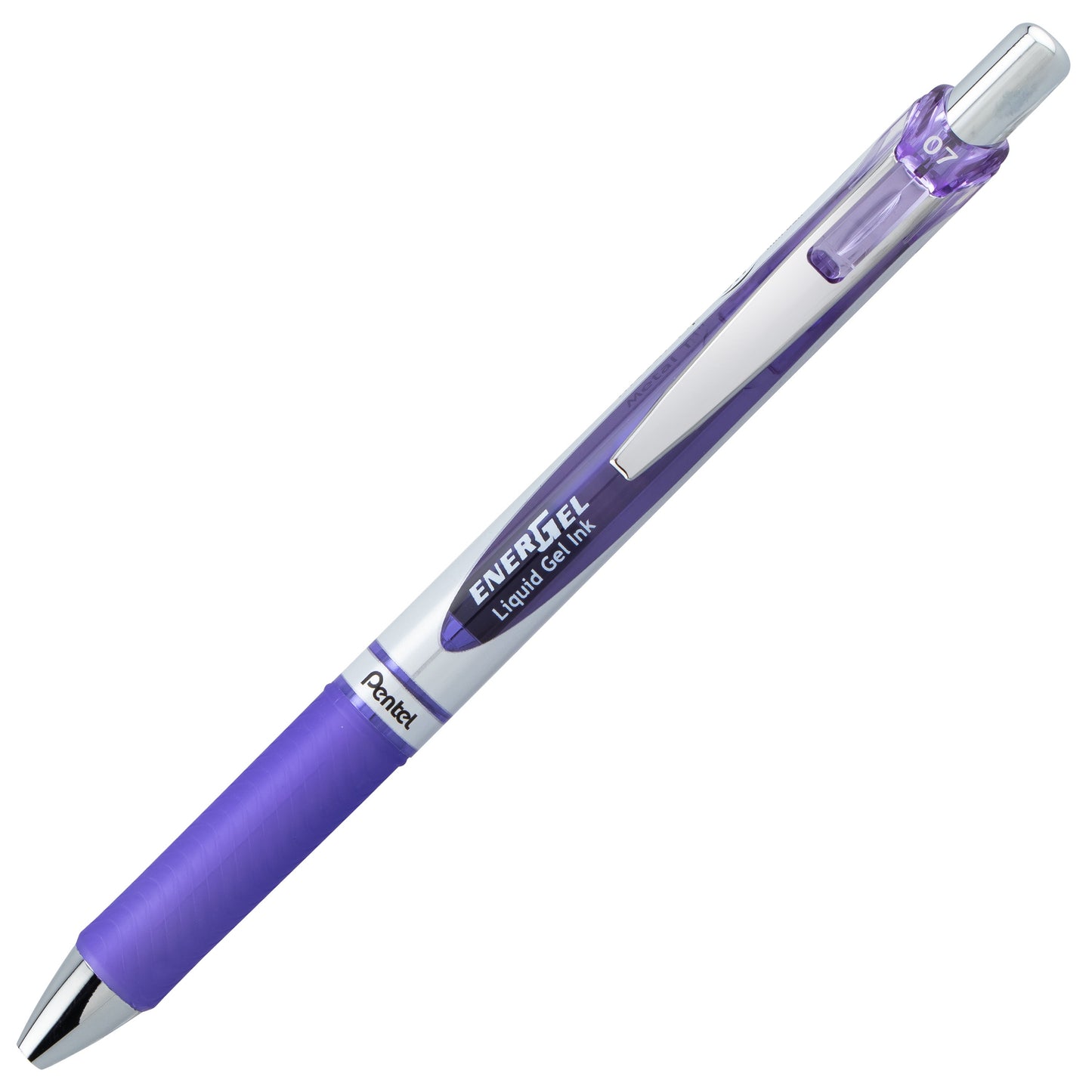 EnerGel RTX Retractable Liquid Gel Pen, (0.7mm) Medium line, Lilac Ink (BL77-V3)