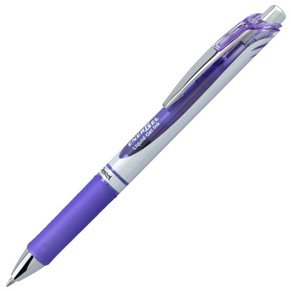 EnerGel RTX Retractable Liquid Gel Pen, (0.7mm) Medium line, Lilac Ink (BL77-V3)