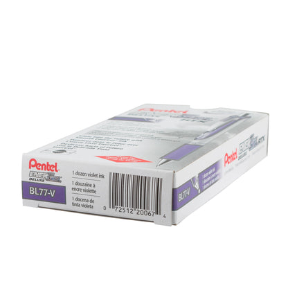EnerGel RTX Retractable Liquid Gel Pen, (0.7mm) Metal Tip, Medium Line, Violet Ink (BL77-V)