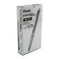EnerGel Pearl Retractable Liquid Gel Pen, (0.7mm) Metal Tip, Medium Line, Black Accent, Black Ink (BL77PW-A)