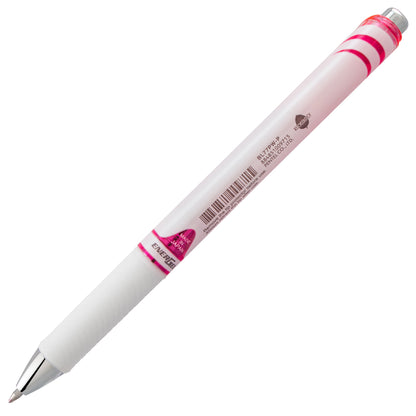 EnerGel Pearl Retractable Liquid Gel Pen, (0.7mm) Metal Tip, Medium Line, Pink Accent, Pink Ink (BL77PW-P)