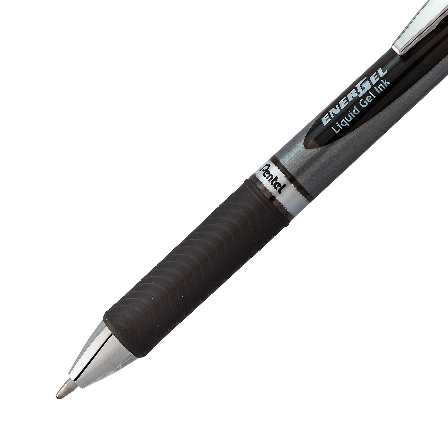Pentel EnerGel RTX Retractable Liquid Gel Pen, (1.0mm) Metal Tip, Bold Line, Black Ink (BL80-A)